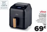 Oferta de Ufesa Freidora de aire AF2850 FRYIN'FREE  por 69€ en Carrefour
