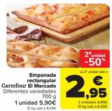 Oferta de Empanada rectangular Carrefour El Mercado por 5,9€ en Carrefour