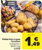 Oferta de Patata freír o cocer Carrefour por 4,47€ en Carrefour