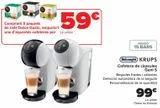 Oferta de DëLonghi KRUPS Cafetera de cápsulas Genio S  por 99€ en Carrefour