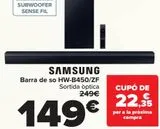 Oferta de SAMSUNG Barra de sonido HW-B450/ZF  por 149€ en Carrefour