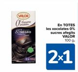 Oferta de En TODOS los chocolates 0% azúcares añadidos VALOR en Carrefour