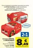 Oferta de Cerveza AMSTEL o CRUZCAMPO por 8,49€ en Carrefour