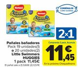 Oferta de Pañales bañadores o Little Swimmers HUGGIES  por 11,45€ en Carrefour