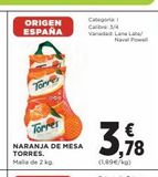 Oferta de Naranjas de mesa Torres en Hipercor