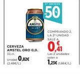 Oferta de Cerveza Amstel en Hipercor