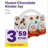Oferta de Huevo de chocolate Kinder por 3,59€ en Ahorramas