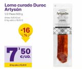 Oferta de Lomo curado Artysán por 7,5€ en Ahorramas