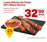 Oferta de Lomo ibérico de cebo por 32€ en Ahorramas