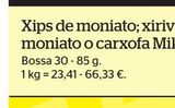 Oferta de Chips por 1,99€ en La Sirena