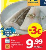 Oferta de Filetes de bacalao por 9,99€ en La Sirena