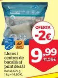 Oferta de Centros de bacalao por 9,99€ en La Sirena