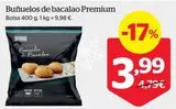 Oferta de Buñuelos de bacalao Premium por 3,99€ en La Sirena