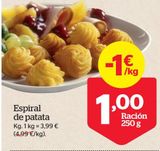 Oferta de Patatas por 1€ en La Sirena