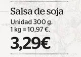 Oferta de Salsa de soja por 3,29€ en La Sirena