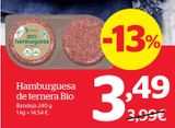 Oferta de Hamburguesas de ternera por 3,49€ en La Sirena