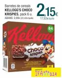Oferta de Barritas de cereales Kellogg's por 2,15€ en Condis