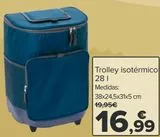 Oferta de Trolley isotérmico 28l por 16,99€ en Carrefour