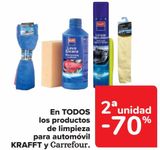 Oferta de En TODOS los productos de limpieza para automóvil KRAFFT y Carrefour  en Carrefour
