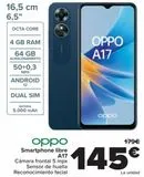Oferta de OPPO Smartphone libre A17  por 145€ en Carrefour