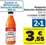 Oferta de Gazpacho Selección ALVALLE por 3,55€ en Carrefour