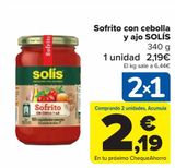 Oferta de Sofrito con cebolla y ajo SOLÍS por 2,19€ en Carrefour