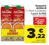 Oferta de Gazpacho ALVALLE por 6,45€ en Carrefour
