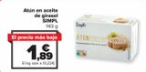 Oferta de Atún en aceite de girasol SIMPL por 1,89€ en Carrefour