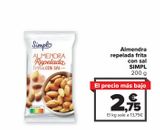 Oferta de Almendra repelada frita con sal SIMPL por 2,75€ en Carrefour