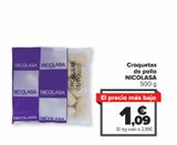 Oferta de Croquetas de pollo NICOLASA por 1,09€ en Carrefour