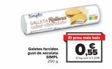 Oferta de Galletas rellenas sabor chocolate SIMPL por 0,55€ en Carrefour