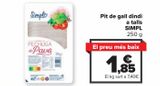 Oferta de Pechuga de pavo en lonchas SIMPL por 1,85€ en Carrefour