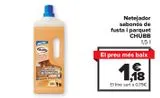 Oferta de Limpiador jabonoso de madera y parquet CHUBB  por 1,18€ en Carrefour