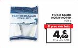 Oferta de Filete de bacalao NORAY NORTH por 4,69€ en Carrefour