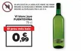 Oferta de Vino blanco joven FUENTEVIÑA por 0,99€ en Carrefour