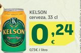 Oferta de Cerveza KELSON, 33 cl por 0,24€ en HiperDino
