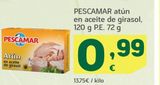 Oferta de Atún en aceite de girasol Pescamar por 0,99€ en HiperDino