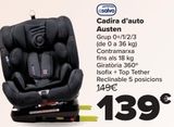 Oferta de Asalvo Silla de auto Austen  por 139€ en Carrefour