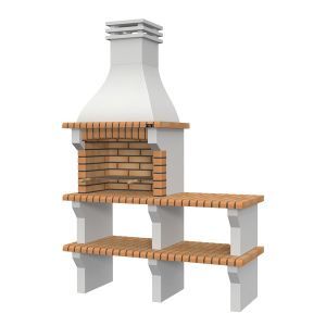 Oferta de Barbacoa de obra Roma 237x160 cm por 485€ en Brico Depôt