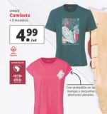 Oferta de Camiseta esmara por 4,99€ en Lidl