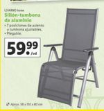 Oferta de Sillón tumbona multiposiciones Livarno por 59,99€ en Lidl