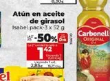 Oferta de Atún en aceite de girasol Isabel por 2,85€ en Dia Market