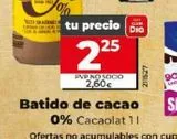 Oferta de Batido de chocolate Cacaolat por 2,6€ en Dia Market