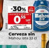 Oferta de Cerveza sin alcohol Mahou por 0,79€ en Dia Market