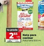 Oferta de Nata para cocinar Asturiana por 2,85€ en Dia Market