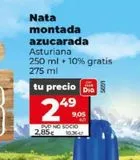 Oferta de Nata montada Asturiana por 2,85€ en Dia Market