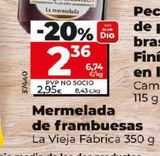 Oferta de Mermelada de frambuesa La Vieja Fábrica por 2,95€ en Dia Market