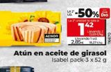 Oferta de Atún en aceite de girasol Isabel por 2,85€ en Dia Market