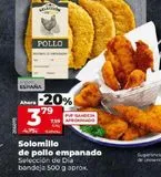 Oferta de Solomillo de pollo Dia por 3,79€ en Dia Market