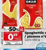 Oferta de Espaguetis Gallo por 1,38€ en Dia Market